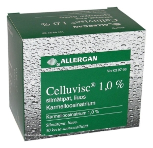 CELLUVISC 1 % 30x0,4 ml silmätipat, liuos, kerta-annospakkaus