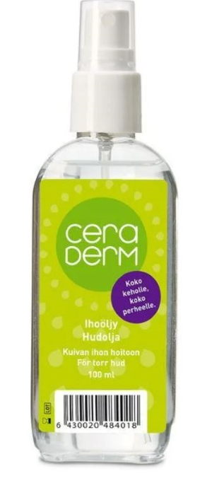 Ceraderm ihoöljy 100 ml