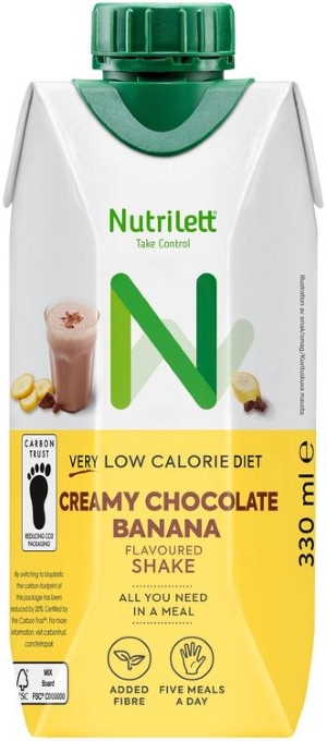 Nutrilett Creamy Chocolate Banana VLCD ruokavalionkorvike 330ml