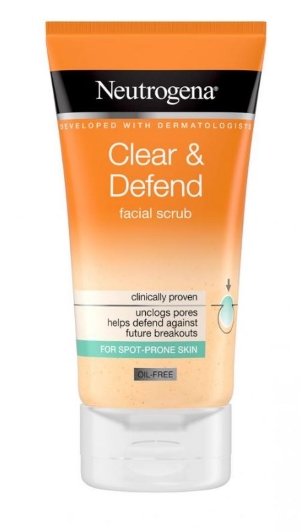 Neutrogena Clear & Defend Facial Scrub kuorintavoide 150 ml