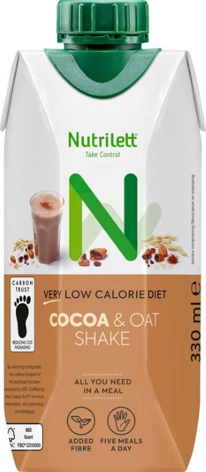 Nutrilett Cocoa & Oat VLCD ateriankorvikejuoma 330 ml