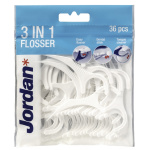 Jordan 3-in-1 Flosser lankain, 36 kpl