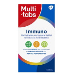 Multi-tabs Immuno Monivitamiini + Maitohappobakteeri 60 tablettia
