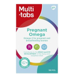 Multi-tabs Pregnant Omega-3 raskaana oleville ja imettäville 100 kapselia