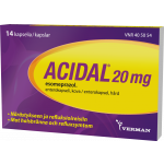 ACIDAL 20 mg 14  enterokaps, kova
