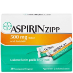 ASPIRIN ZIPP 500 mg 20 kpl rakeet