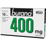 BURANA 400 mg 10 kpl tablettia, kalvopääll