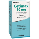 CETIMAX 10 mg 100 fol tabl, kalvopääll