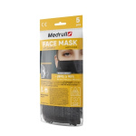 Medrull Face Mask kirurginen suu-nenäsuojus Type I musta 5kpl