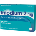 IMODIUM 2 mg 8  tablettia, kalvopääll