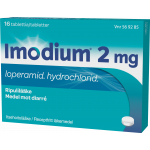 IMODIUM 2 mg 16 fol tabl, kalvopääll
