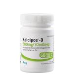 KALCIPOS-D 500 mg/10 mikrog 60 kpl tabl, kalvopääll