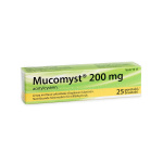 MUCOMYST 200 mg 25 kpl poretablettia