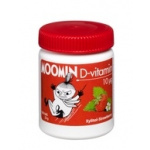Moomin D-vitamin 10µg Xylitol-Strawberry tabl