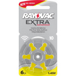 Rayovac Extra Advanced Hörapparatsbatterier 10 Gul 6 st