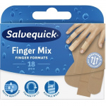 Salvequick Finger Mix laastari, 18 kpl