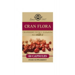 Solgar® Cran Flora + Ester-C® karpalo, maitohappobakteeri ja C-vitamiini, 50 kaps