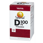 Sana-sol vahva D-vitamiini 100µg, 120 tabl