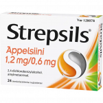 STREPSILS APPELSIINI 1,2/0,6 mg 24  imeskelytablettia