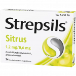 STREPSILS SITRUS 1,2/0,6 mg 24  imeskelytablettia
