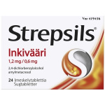 STREPSILS INKIVÄÄRI 1,2/0,6 mg 24  imeskelytablettia