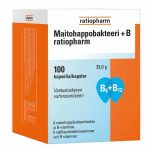 Maitohappobakteeri + B ratiopharm 100 kapselia