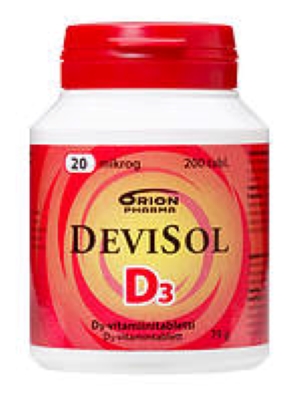 Devisol 20 mikrog. 200 tabl. imeskelytabletti
