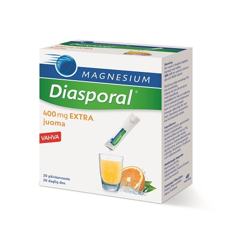 Diasporal Magnesium 400 mg Extra juoma, 20 pss