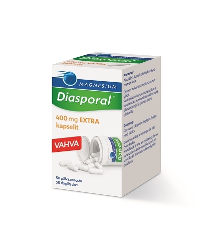 Diasporal Magnesium 400 mg Extra kapselit, 50 kaps.