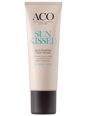 ACO Sun Sunkissed Self-Tanning Face Cream hajustettu 50 ml