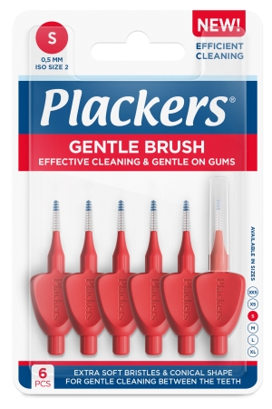 Plackers Gentle Brush S 0.5 mm hammasväliharja 6kpl