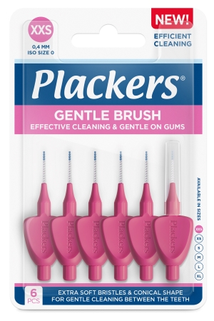 Plackers Gentle Brush XXS 0.4 mm hammasväliharja 6kpl