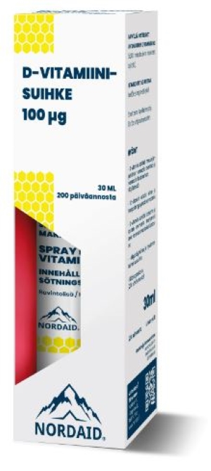 Nordaid D-vitamiinisuihke 30 ml / 100 mcg