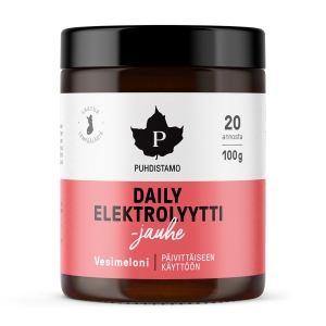 Puhdistamo Daily Elektrolyyttijauhe Vesimeloni 100g