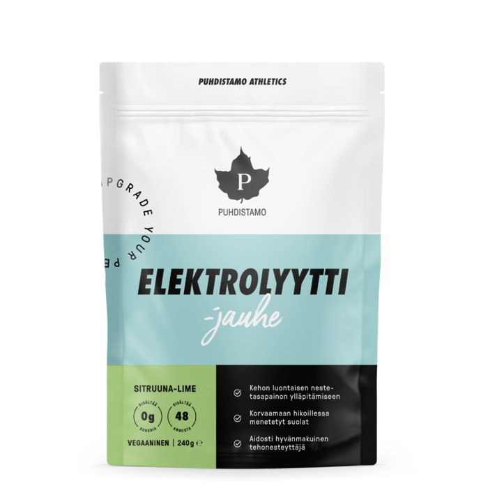 Puhdistamo Elektrolyyttijauhe sitruuna lime, 240 g