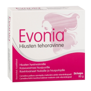 Evonia Hiusten Tehoravinne 56 kaps.