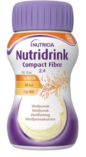 Nutridrink Compact Fiber Vanilja 4x125 ml