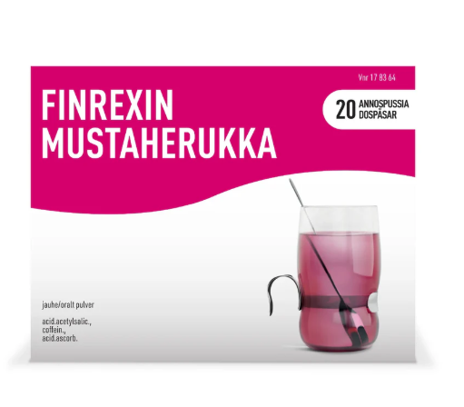 FINREXIN mustaherukka 20 x 5 g jauhe