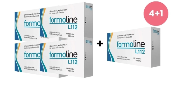 Formoline L112 500mg, 4 x 64 tabl +1 ilmaiseksi