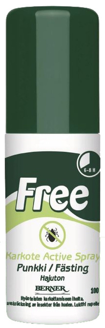 Free punkkikarkote Active Spray, 100 ml