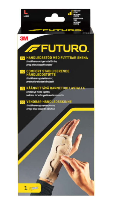 Futuro käännettävä rannetuki lastalla, koko L