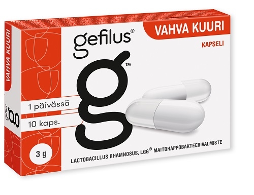 Gefilus Vahva kuuri maitohappobakteerivalmiste, 10 kaps