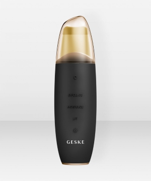 GESKE MicroCurrent Skin Scrubber & Blackhead Remover | 9 in 1 Gray