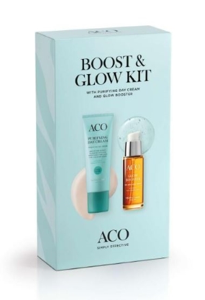 ACO Face Boost & Glow Giftpack lahjapakkaus 50ml+30ml