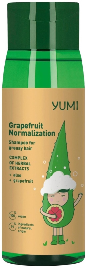 Yumi tasapainottava shampoo greippi 300 ml rasvoittuville hiuksille