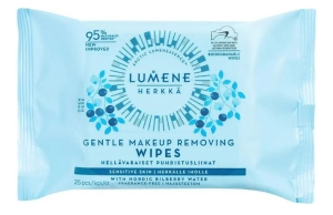 Lumene Herkkä Gentle Makeup Removing Wipes 25 kpl