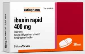 IBUXIN RAPID 400 mg 30  tablettia, kalvopääll