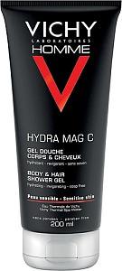 Vichy Homme Hydra Mag C Showergel, 200 ml