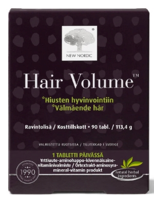 New Nordic Hair Volume™ ravintolisä hiuksille ja kynsille, 90 tabl.