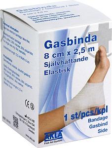 Gasbinda elastinen sideharso, itsekiinnittyvä, 8X250 cm